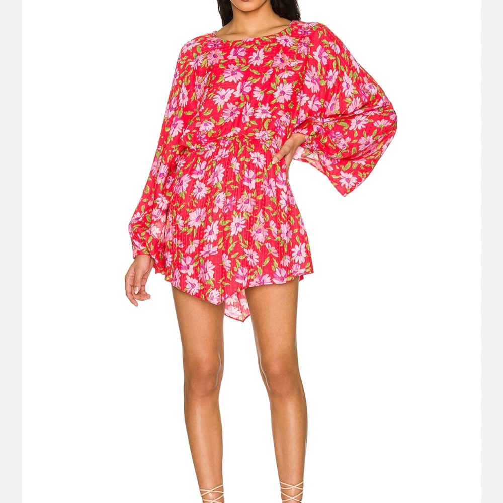 LoveShackFancy Floral mini dress